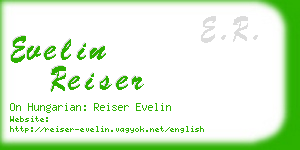 evelin reiser business card